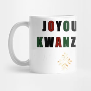 Joyous Kwanzaa in traditional colors Mug